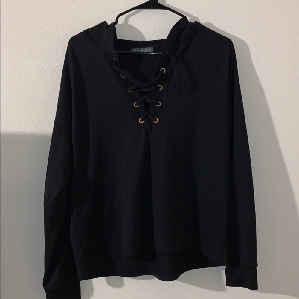 Tie sweater